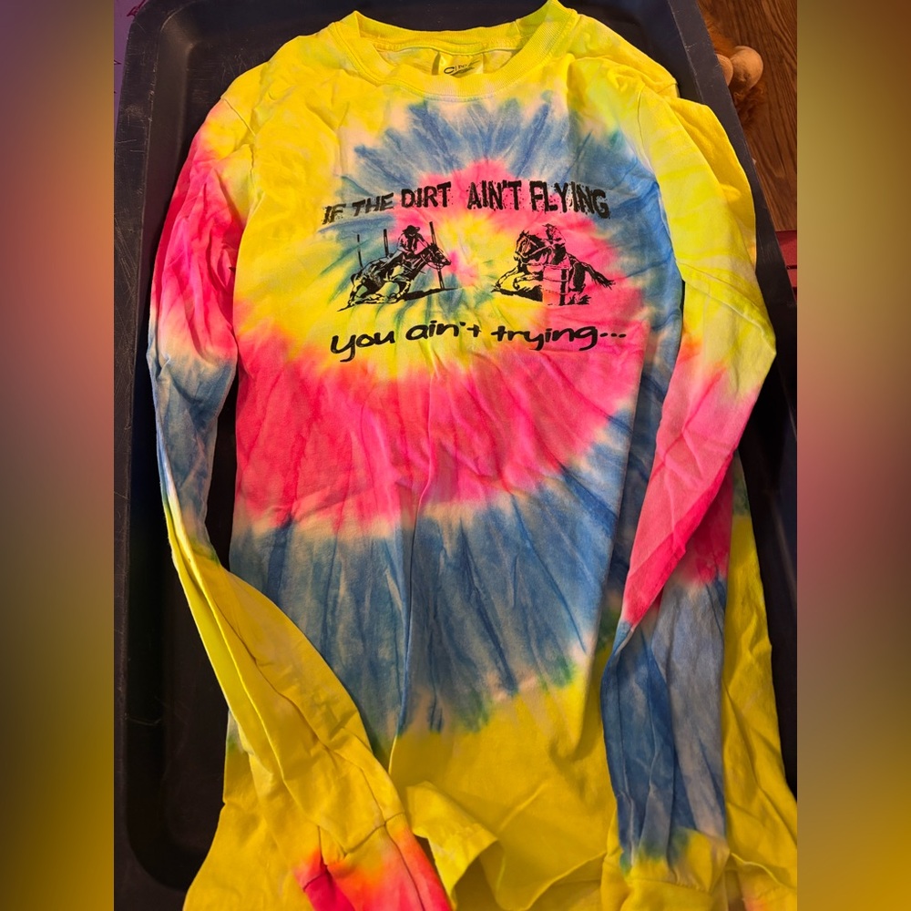 Tie Dye Barrel Racing Shirt